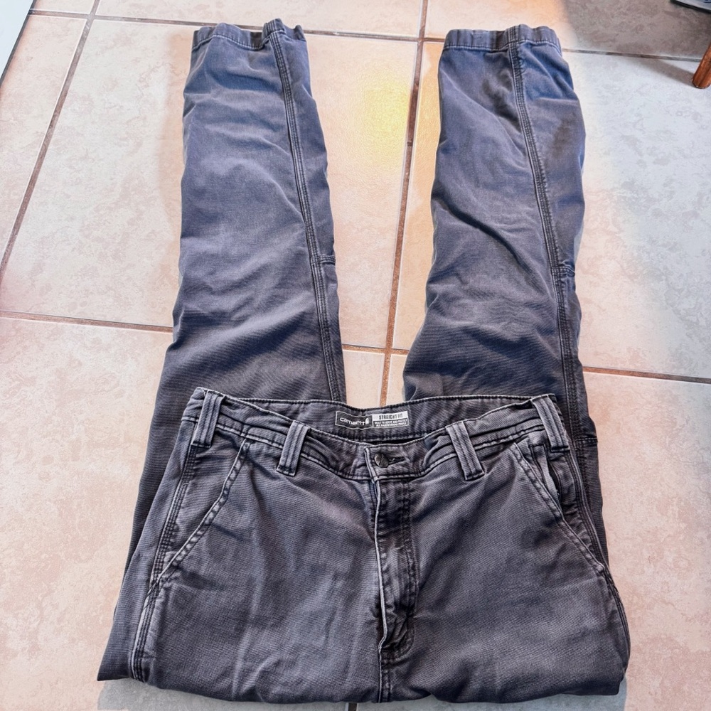 Carhartt Gray Straight Jeans Classic Style